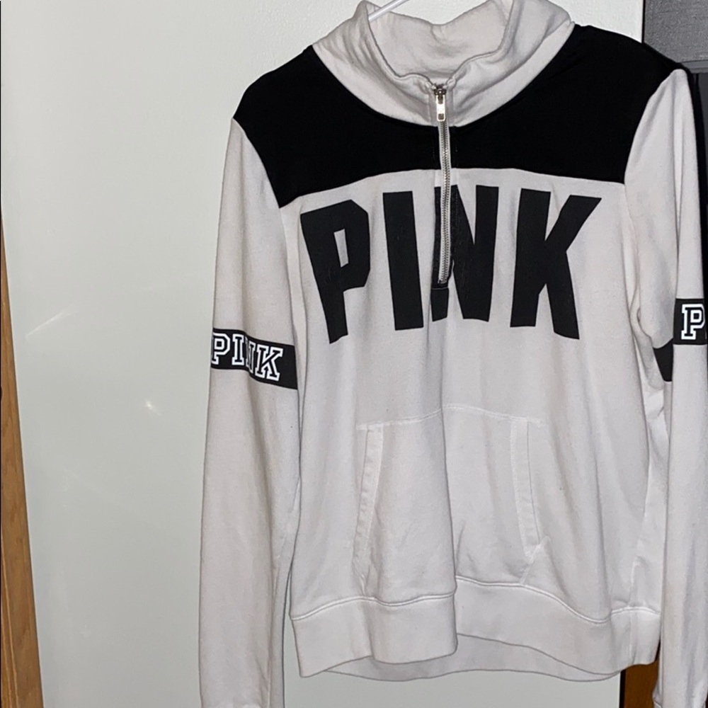 Pink quarter zip hoodie - Picture 1 of 1